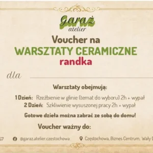Voucher na warsztaty ceramiczne randka